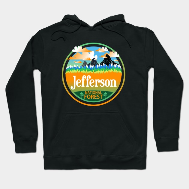 Jefferson National Forest, Virginia Nature Landscape Hoodie by Jahmar Anderson